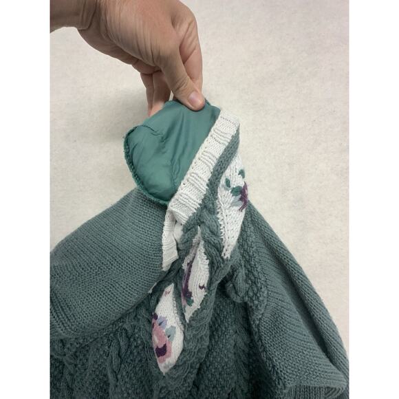 Vintage RUSS Crochet Sweater Womens Medium Round Neck Long Sleeve Knit Granny - Picture 6 of 6